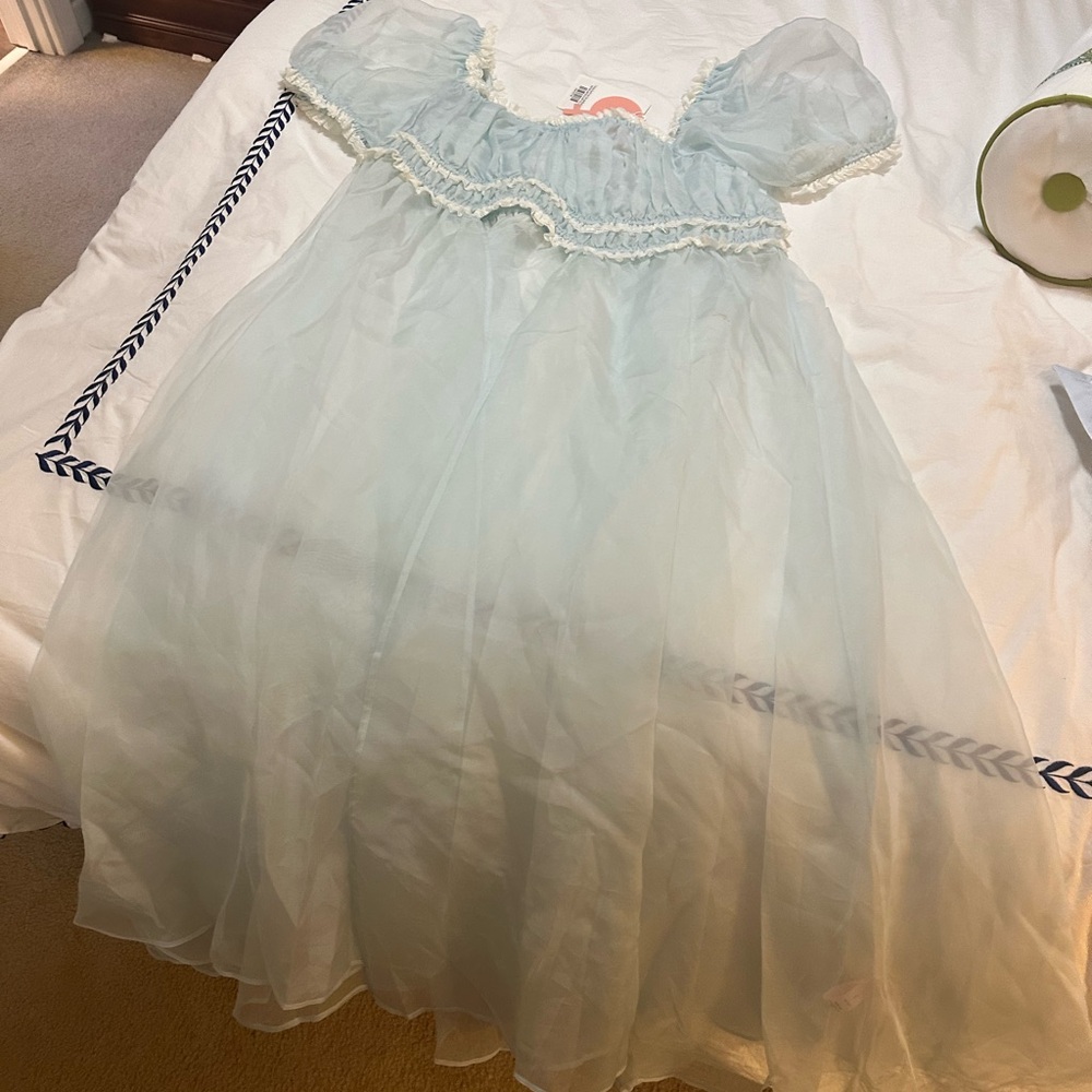 Selkie Soft Blue boudoir Dress